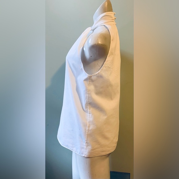 Chic White Halter Top with Knot Detail - Picture 3 of 14